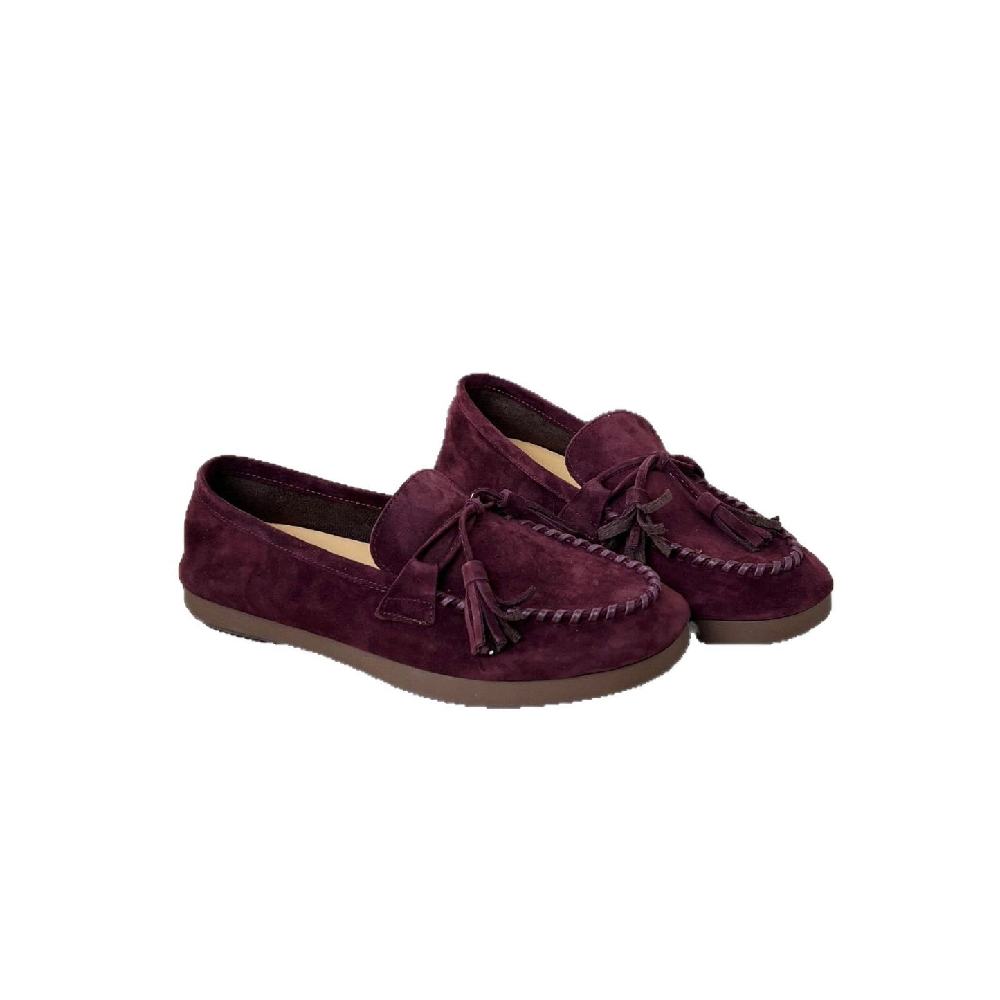Damen Mokassins Bequem Quasten Detail Elegante Sohle