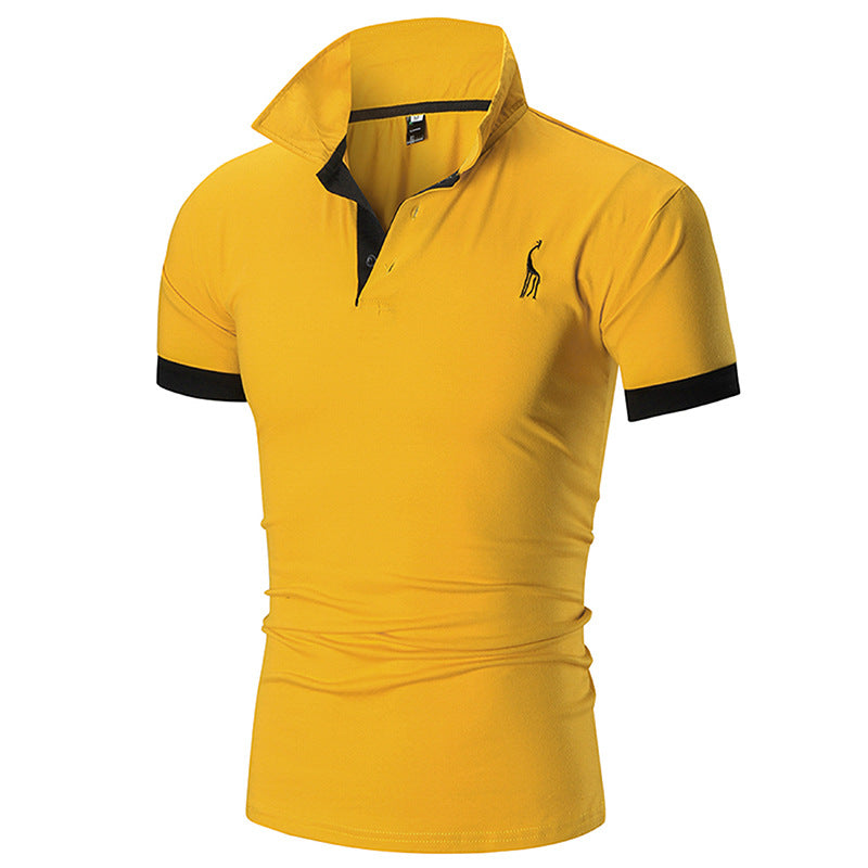 Herren Poloshirt Slim Fit Moderner Kragen