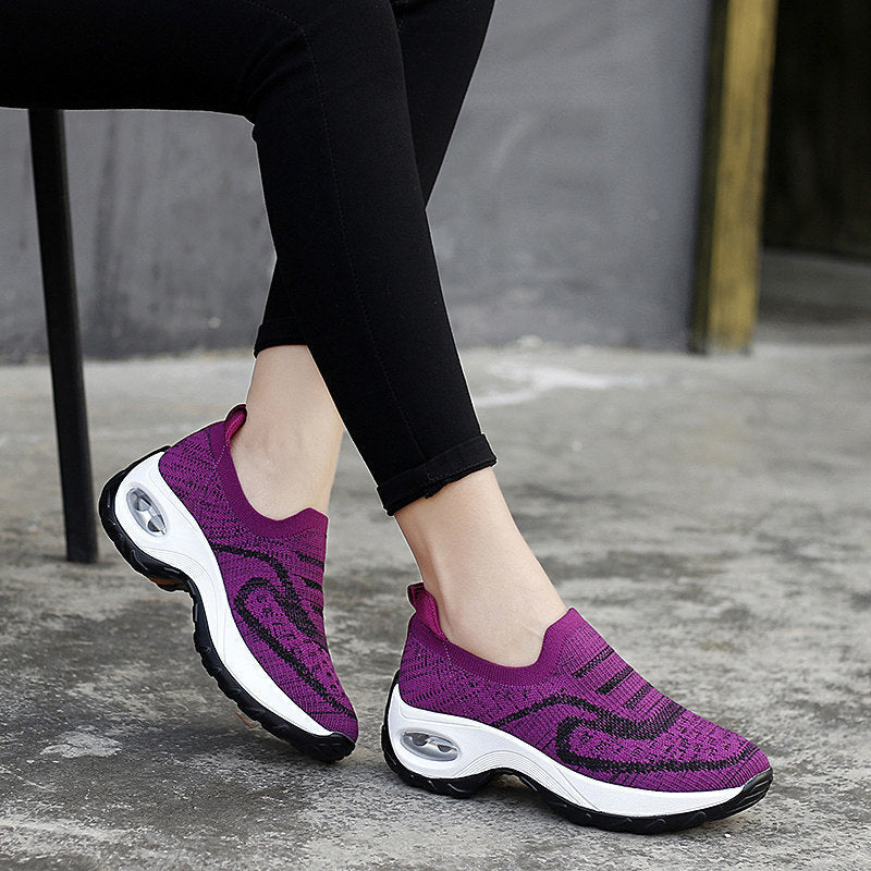 Damen Laufschuhe Atmungsaktiv mit Luftpolstern bequem