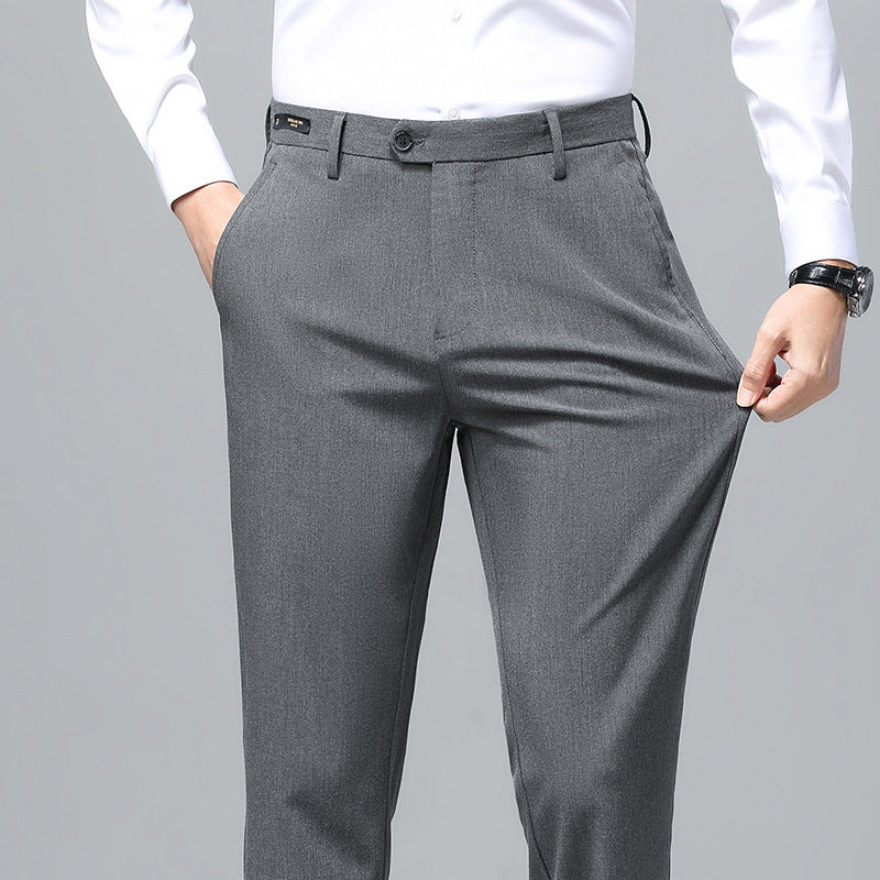 Herren Business-Hose Elegant Slim Fit dunkelgrau