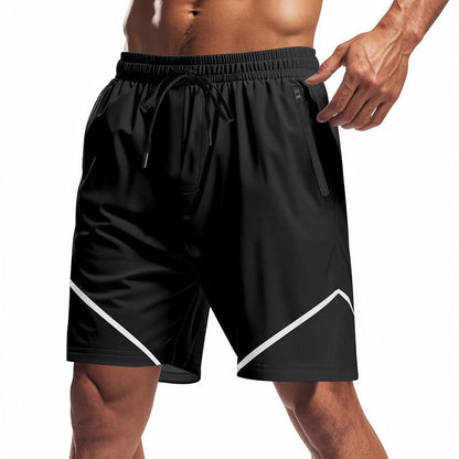 Laufshorts Herren Sport Shorts elastisch mit Taschen