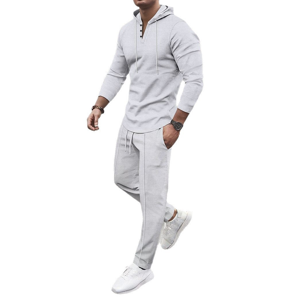 Für den Online-Shop Herren Sportliches Zweiteiler Set benötigen wir einen Titel, der die Kunden anspricht und zum Kauf anregt. Ein möglicher Titel könnte sein: Aktivitätsport
