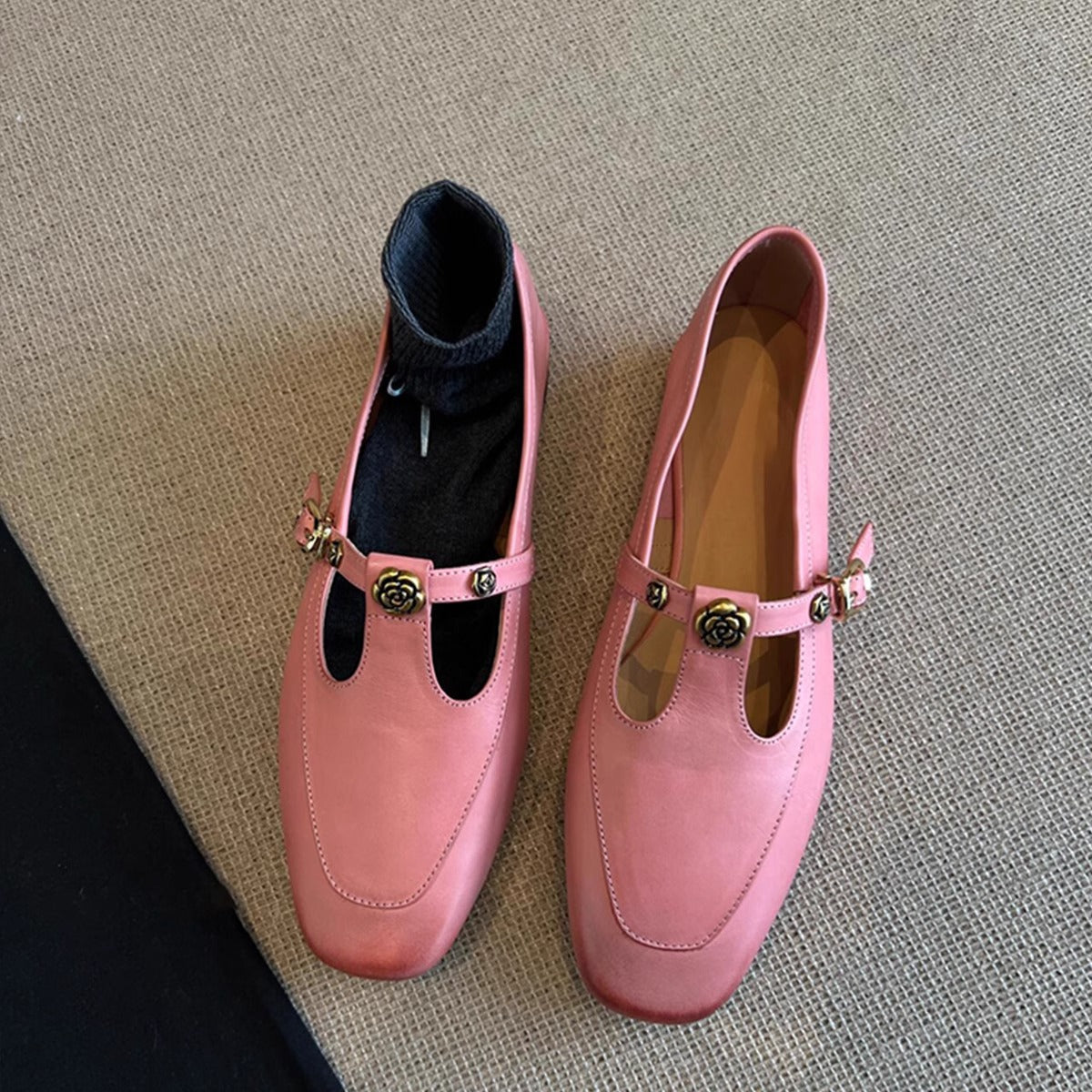 Damen Mokassins Elegant Blumen Dekor Frauen Schuhe - BerlinGlamour