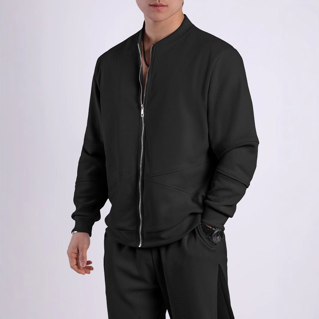 Herren Trainingsjacke Sportlich Modern Schnitt