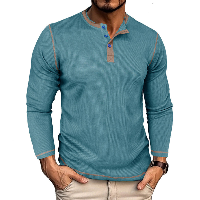 Herren Langarmshirt Modern Gestreift Berlin Style