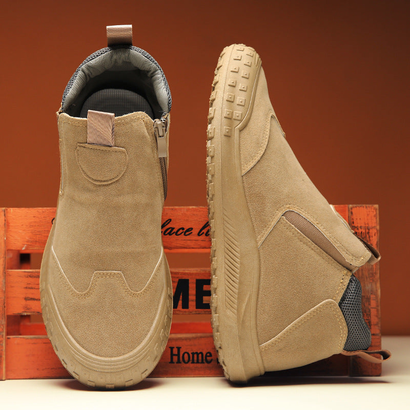 Damen Stiefel Bequem Reißverschluss Modern