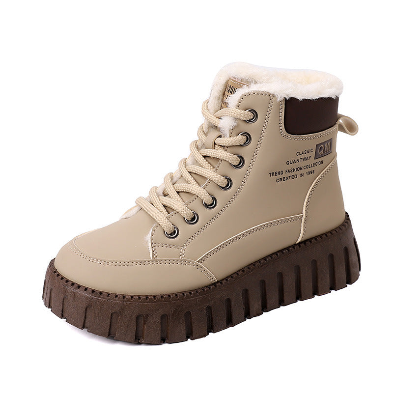 Damen Winterstiefel Warm Isoliert Trittstabiler Schnee Stiefel