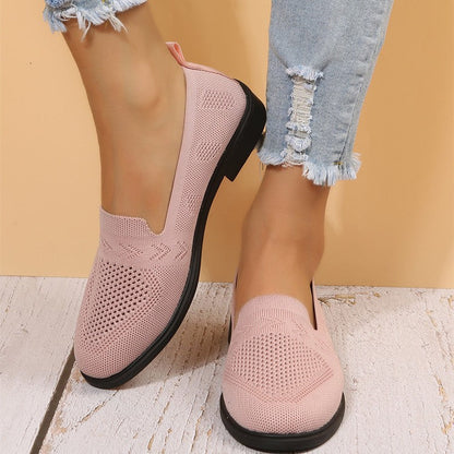 Damen Sneaker Luftig Atmungsaktiv Netzmaterial Weiße Sneakers