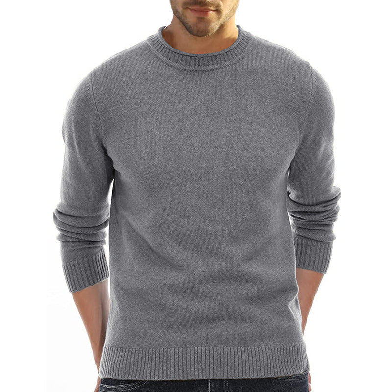 Herren Pullover Rundhals aus Baumwolle Weich Bequem