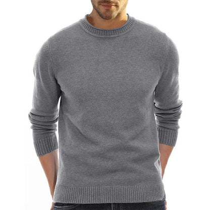 Herren Pullover Rundhals aus Baumwolle Weich Bequem