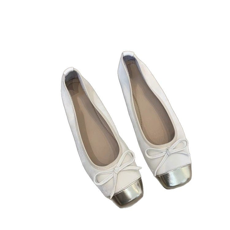 Damen Ballerinas Elegante Glanz Schuhe Zierlich