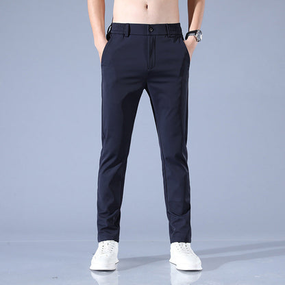Herren Slim Fit Businesshose Elegant Schwarz - BerlinGlamour