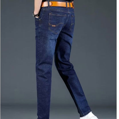 Herren Slim Fit Jeans Modern mit Elastischem Bund