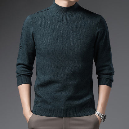Herren Pullover Hochkragen Elegante Mode - BerlinGlamour