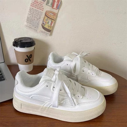 Damen Plateau Sneaker Sportlich Atmungsaktiv Komfort