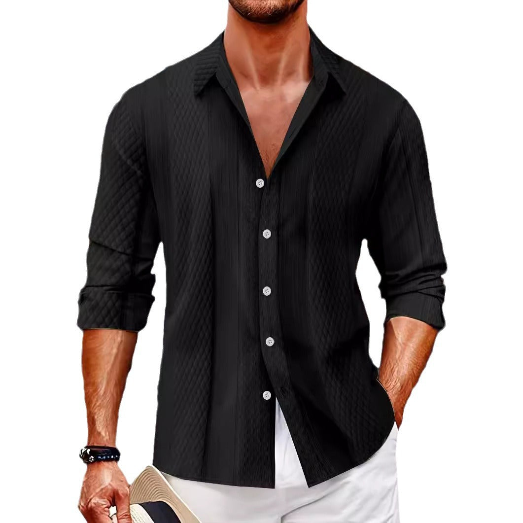 Herren Hemd Slim Fit Leicht Modern