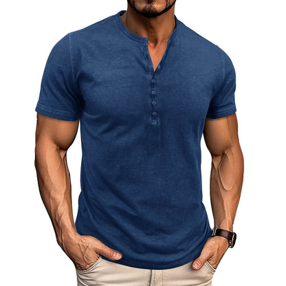 Frauen Bluse Rundhals Kurzarm Vintage Stil