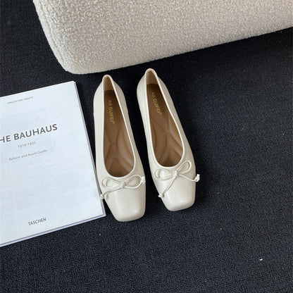 Damen Ballerinas Elegante Komfort Schleifen Detail