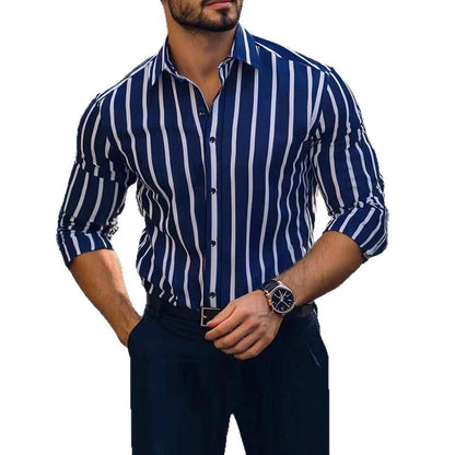 Herren Hemd Slim Fit Streifen Modisch Berlin