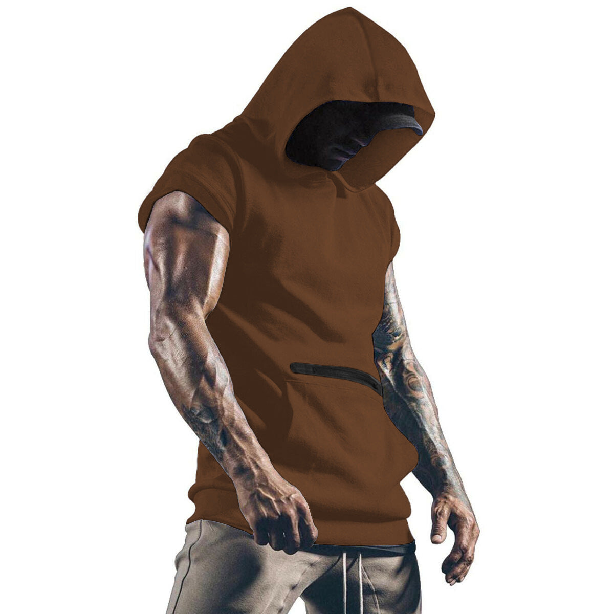 Herren Sportshirt Ärmellos Fitness Oberteil