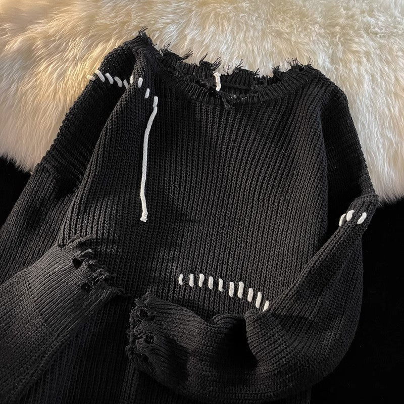 Herren Strickpullover Lässig Französischer Look