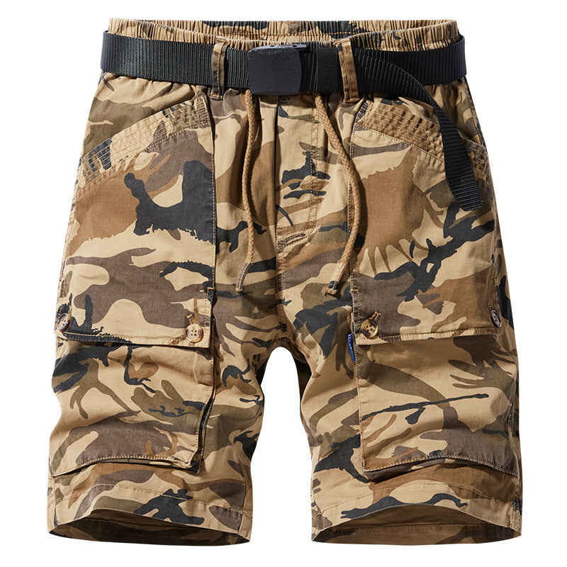 Herren Cargoshorts Elastisch Vieltaschen Bequem