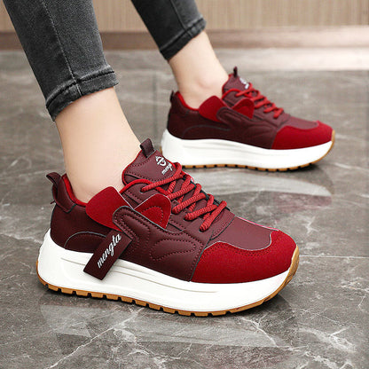 Damen Sneaker Bequem Dämpfung Weich