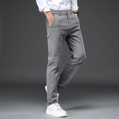 Herren Slim Fit Freizeithose Elegant Modern