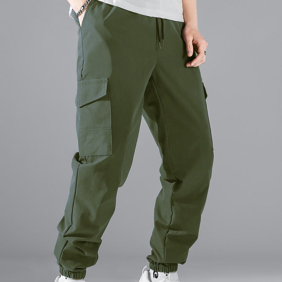Herren Trainingshose Cargo Bequem Elastisch Mit Taschen