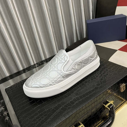 Damen Sneaker Slip-On Elegante Steppoptik Rutschfest