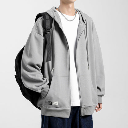 Herren Hoodiejacke Bequem Oversized Großzügig Modern