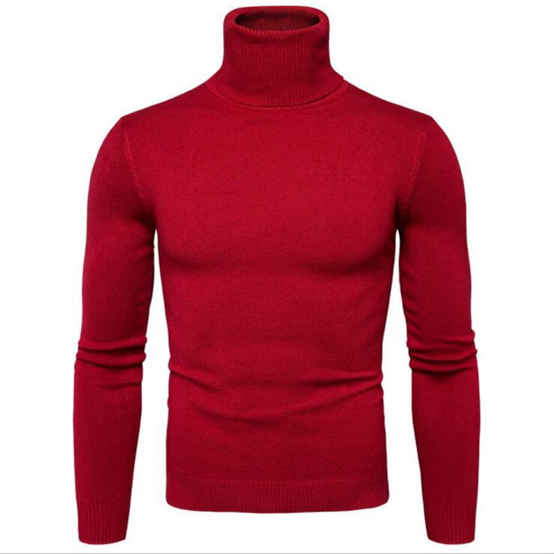 Herren Pullover Rollkragen Merinowolle Fein Eleganter