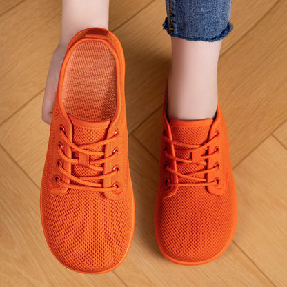 Damen Sneaker Atmungsaktiv Elastisch Leder Schuhe