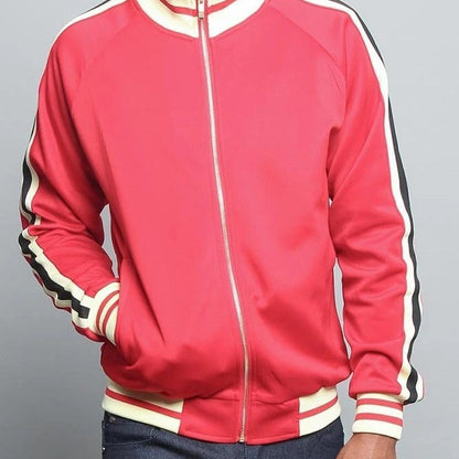 Herren Sweatjacke Sportlich Modern mit Kontrastfarben