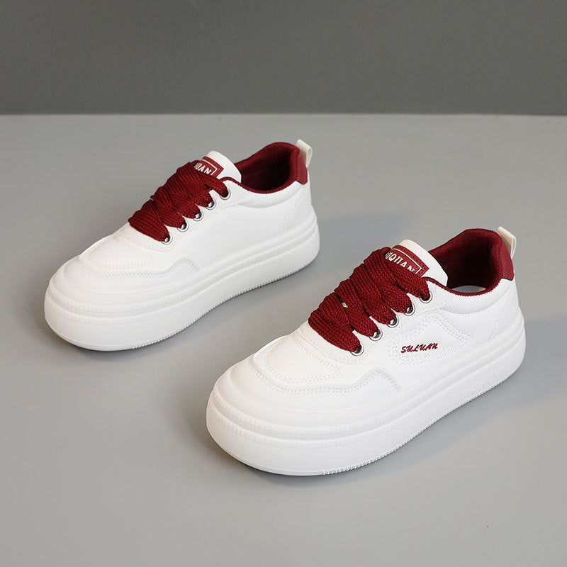 Damen Plateau Sneaker atmungsaktiv Komfort Sohle