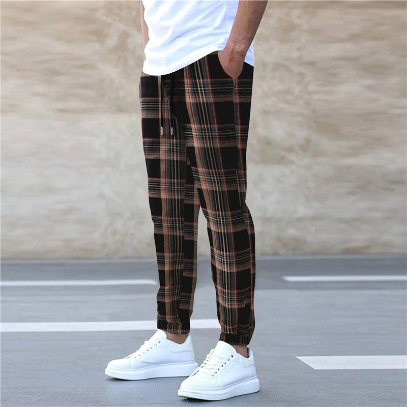Herren Flanellhose Bequem Mit Seitentaschen Elastisch - BerlinGlamour