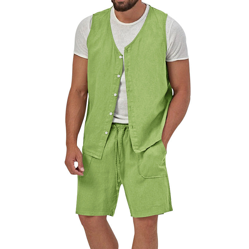 Herren Sommerweste Lässig Atmosphere Mit Taschen