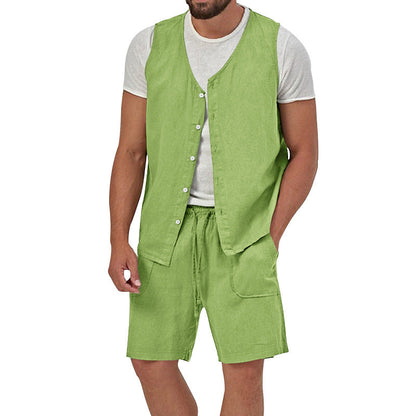 Herren Sommerweste Lässig Atmosphere Mit Taschen