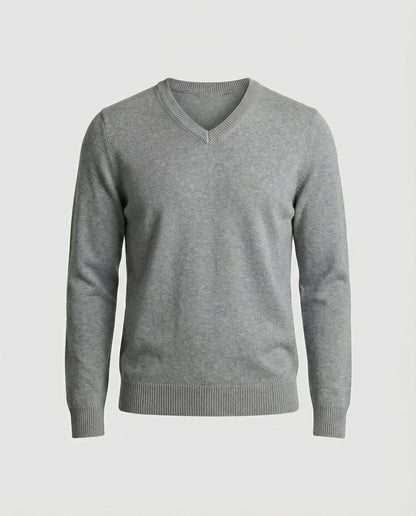 V-Ausschnitt Pullover Damen Baumwoll Weich