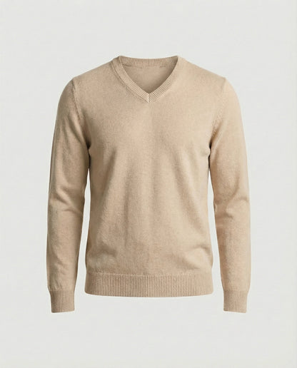 V-Ausschnitt Pullover Damen Baumwoll Weich