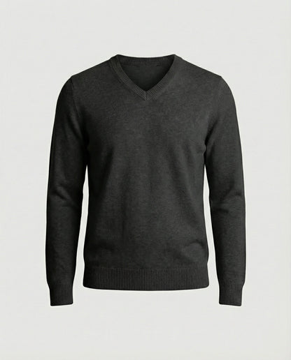 V-Ausschnitt Pullover Damen Baumwoll Weich