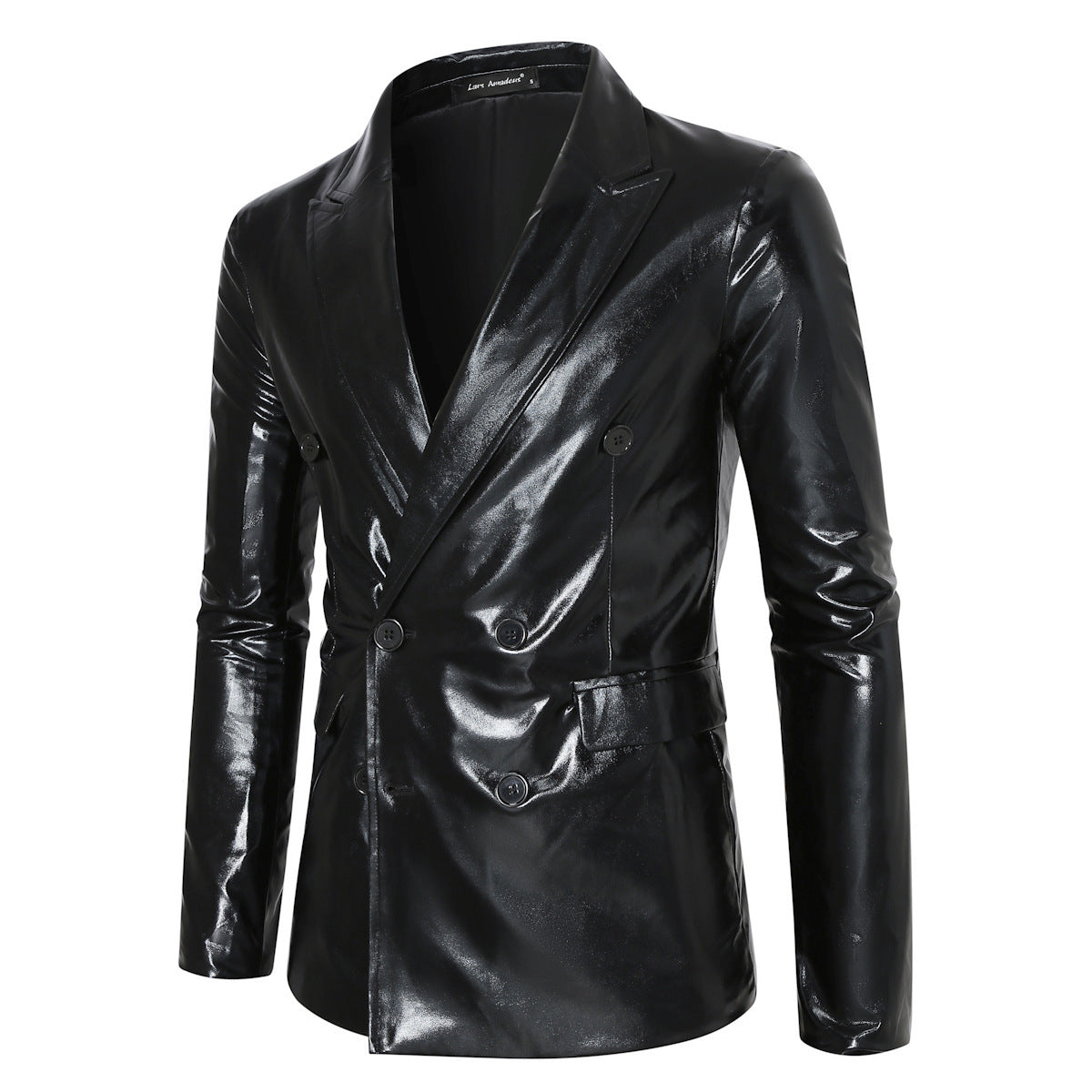 Herren Paillettenblazer Modern Glitzer Effekt