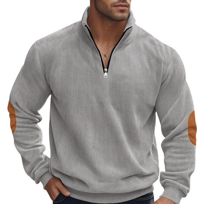 Herren Sweatjacke Reißverschluss Kapuze Sportlich