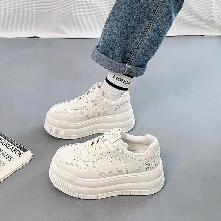 Damen Plateau Sneaker atmungsaktiv robust Trendy Mode