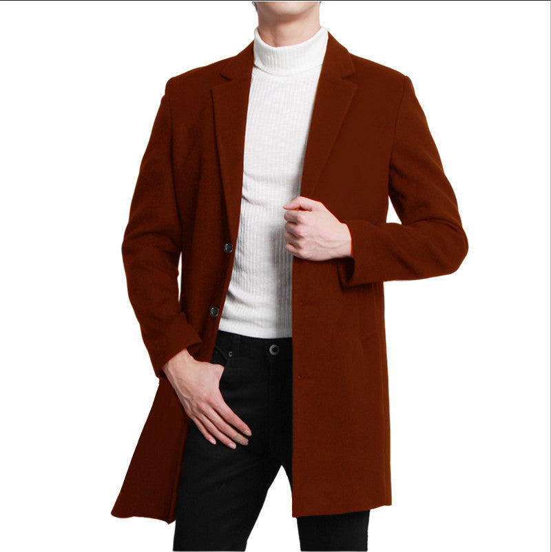 Herren Blazer Modern Lang Schnitt Doppelter Knopf