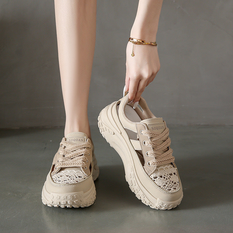Damen Sneaker Weite Passform Bequem KomfortschuheSport