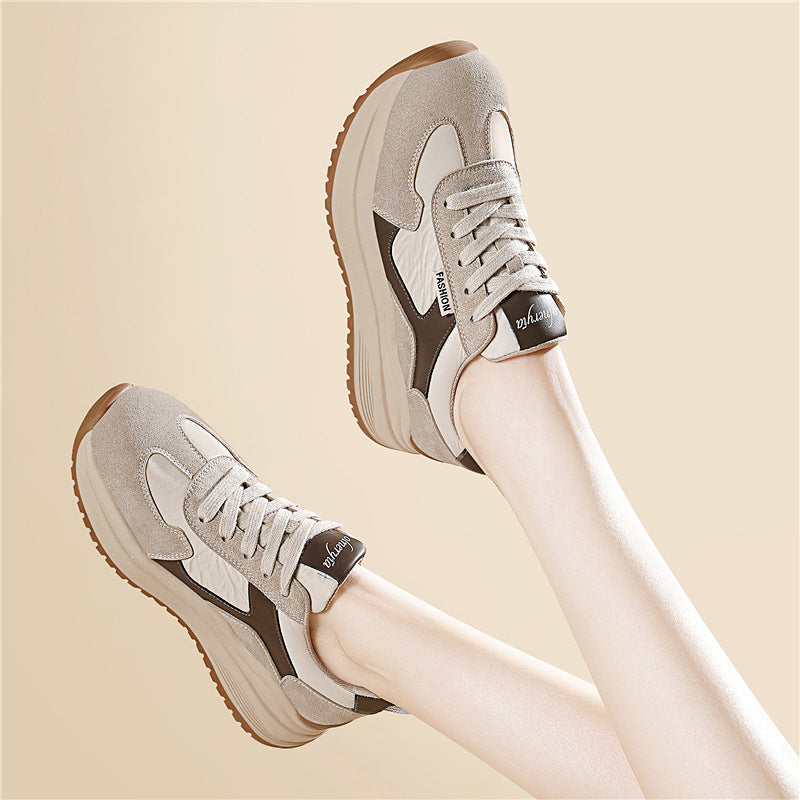 Damen Sneaker Sport Laufsohle Atmungsaktiv
