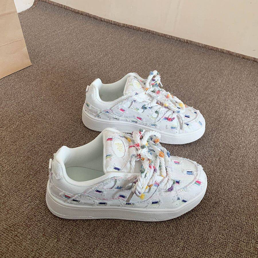 Damen Sneaker Bunt Trendig Sportlich