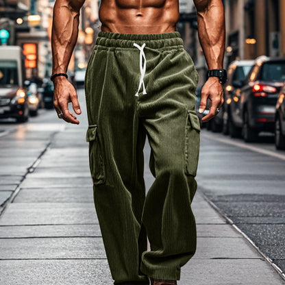 Herren Cargo-Hosen Urban Style Bequem Elastisch