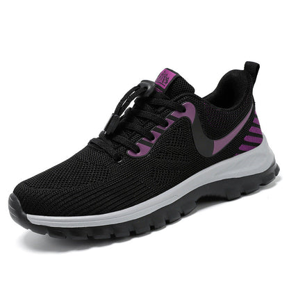 Damen Laufschuhe Atmungsaktiv Elastisch Schnellschnürsystem